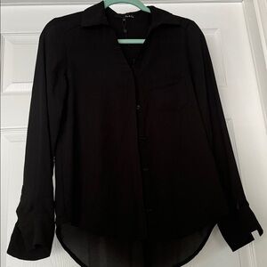 Ro & De Classic Black Blouse